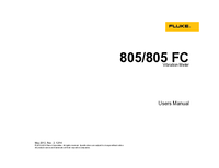 Thumbnail of document Manual - 805FC Vibration Meter
